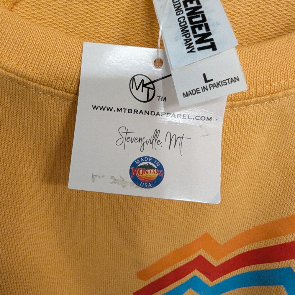 NEW McCall Idaho Light Sweatshirt MT Brand Apparel Unisex Womens L/Mens Medium - Picture 4 of 6